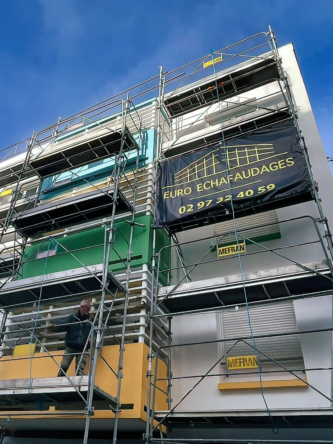 Rue Paul Bert — Lorient, chantier Euro Échafaudages